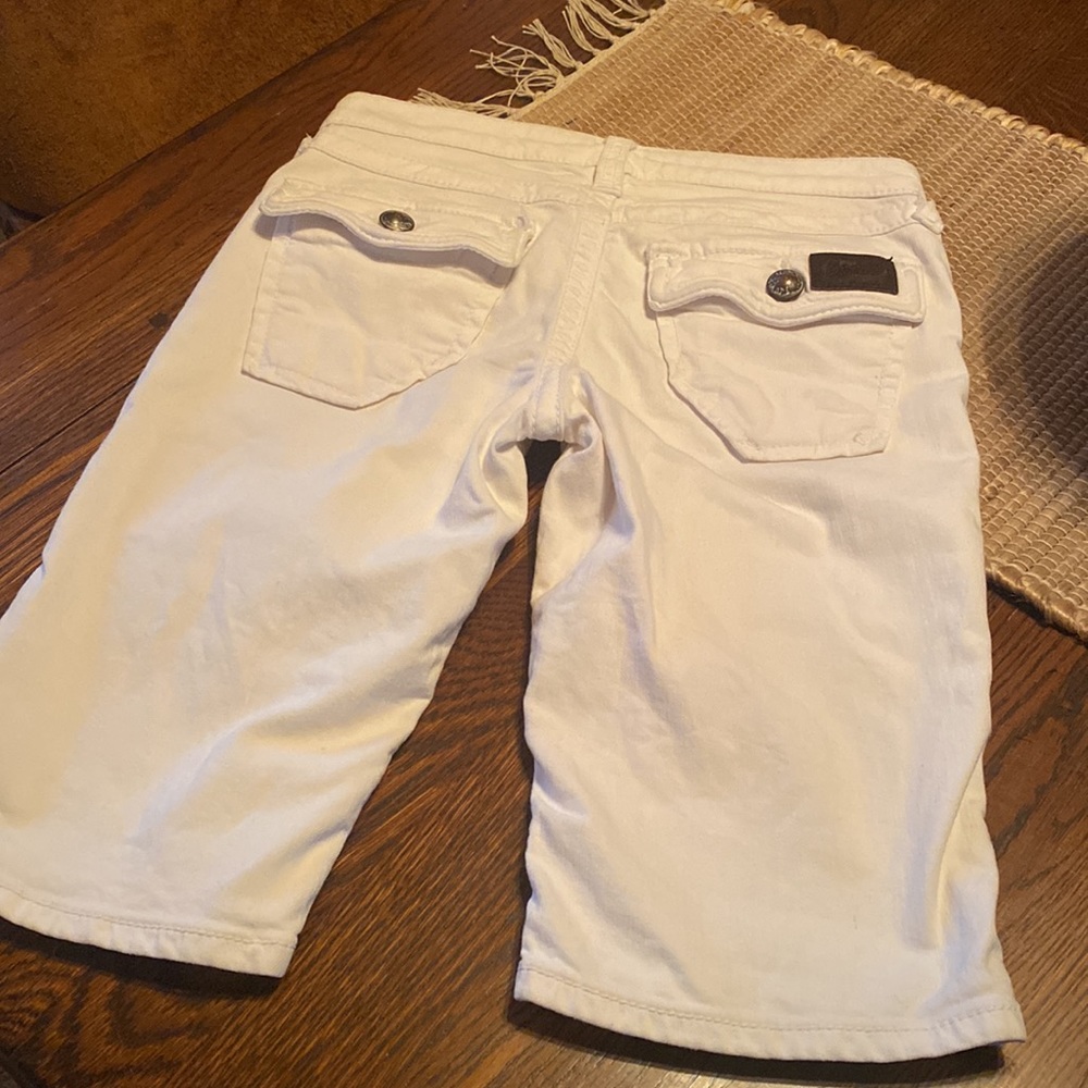 Stitches White Denim Womens Shorts